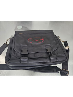 Team INAC Équipe Mainc Black Messenger/Briefcase Laptop Bag Shoulder Strap Multi